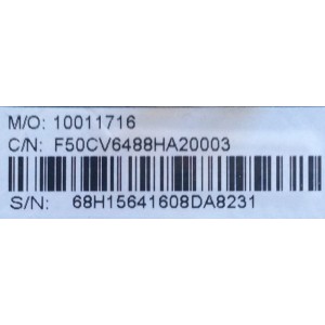 MAIN / WESTINGHOUSE F50CV6488HA20003 / CV6488H-A / 10011716 / LTE50398 / 68H15641608DA8231 / E254667 / PANEL V500DJ2-QS5 / MODELOS WD50UC4300 TW-01931-C050G / WD50UC4300